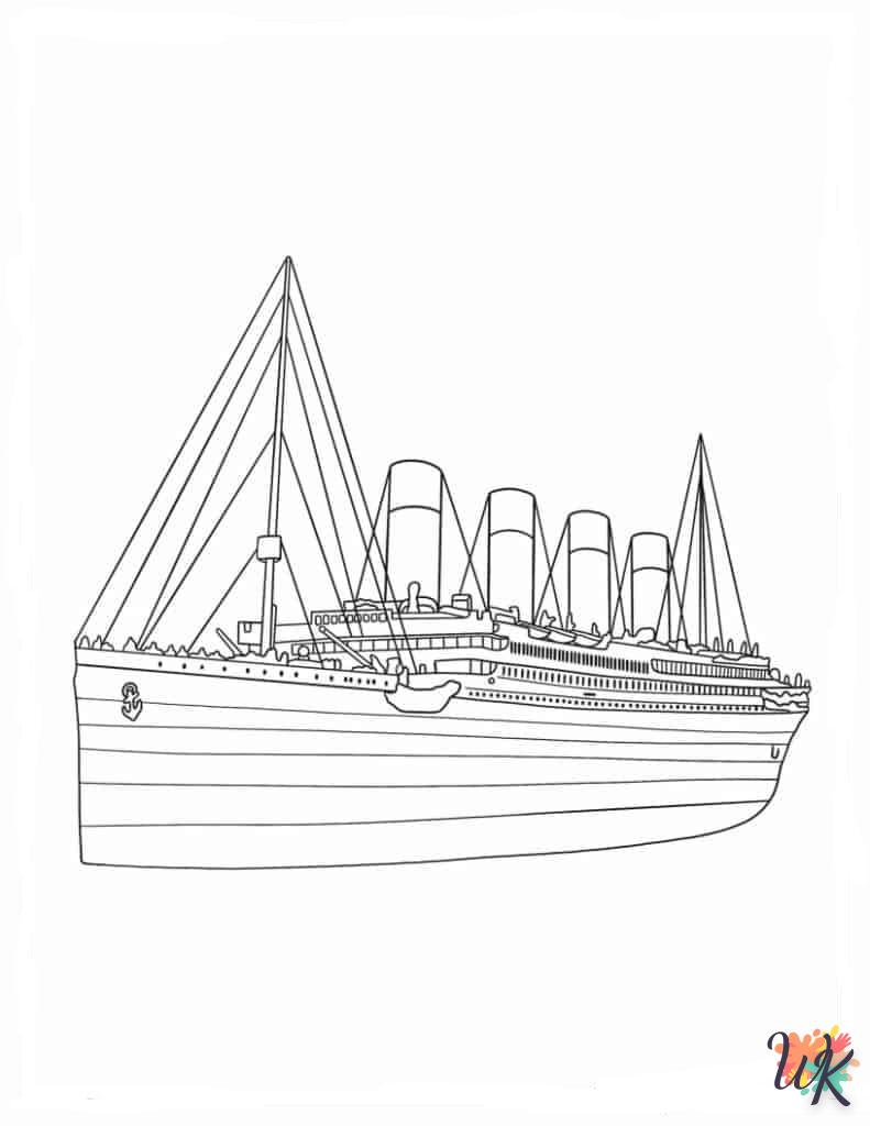 Dibujos para Colorear Titanic 14