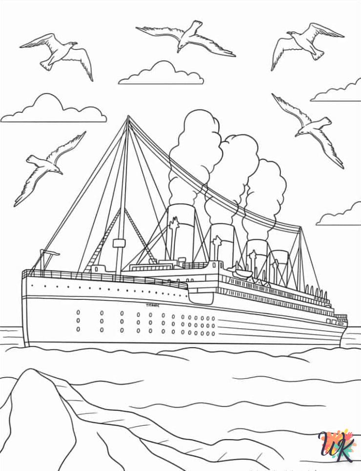 Dibujos para Colorear Titanic 16