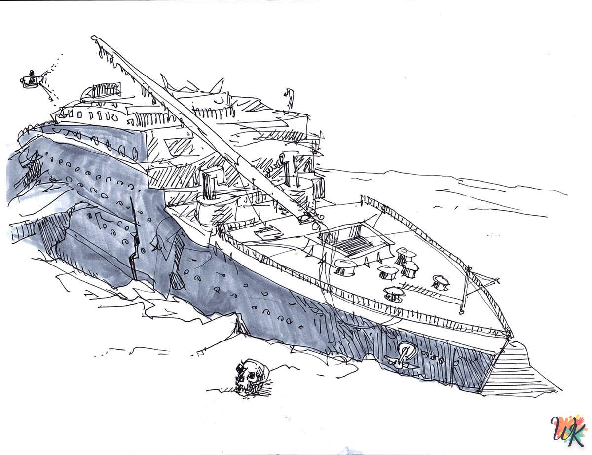 Dibujos para Colorear Titanic 20