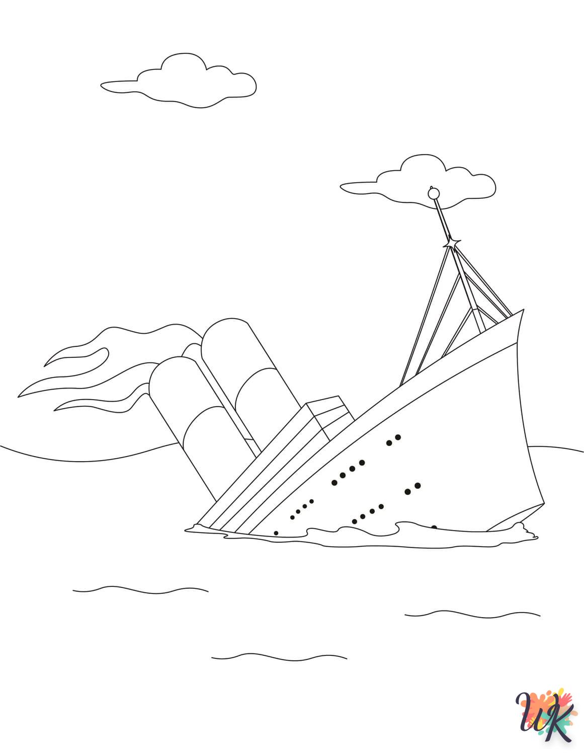 Dibujos para Colorear Titanic 21