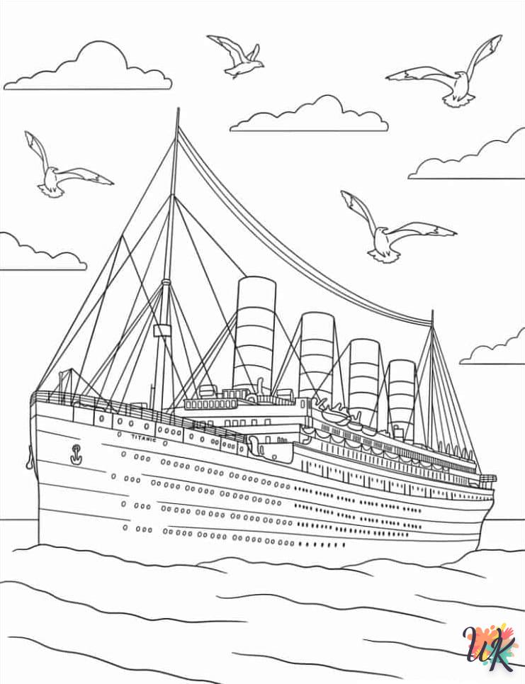 Dibujos para Colorear Titanic 23