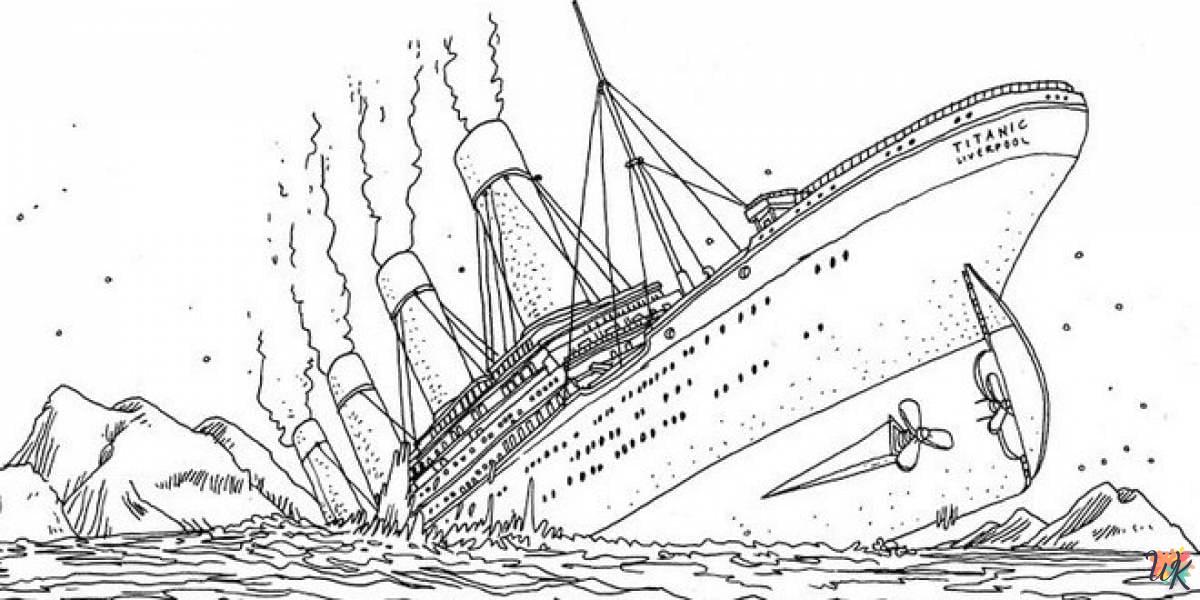 Dibujos para Colorear Titanic 34