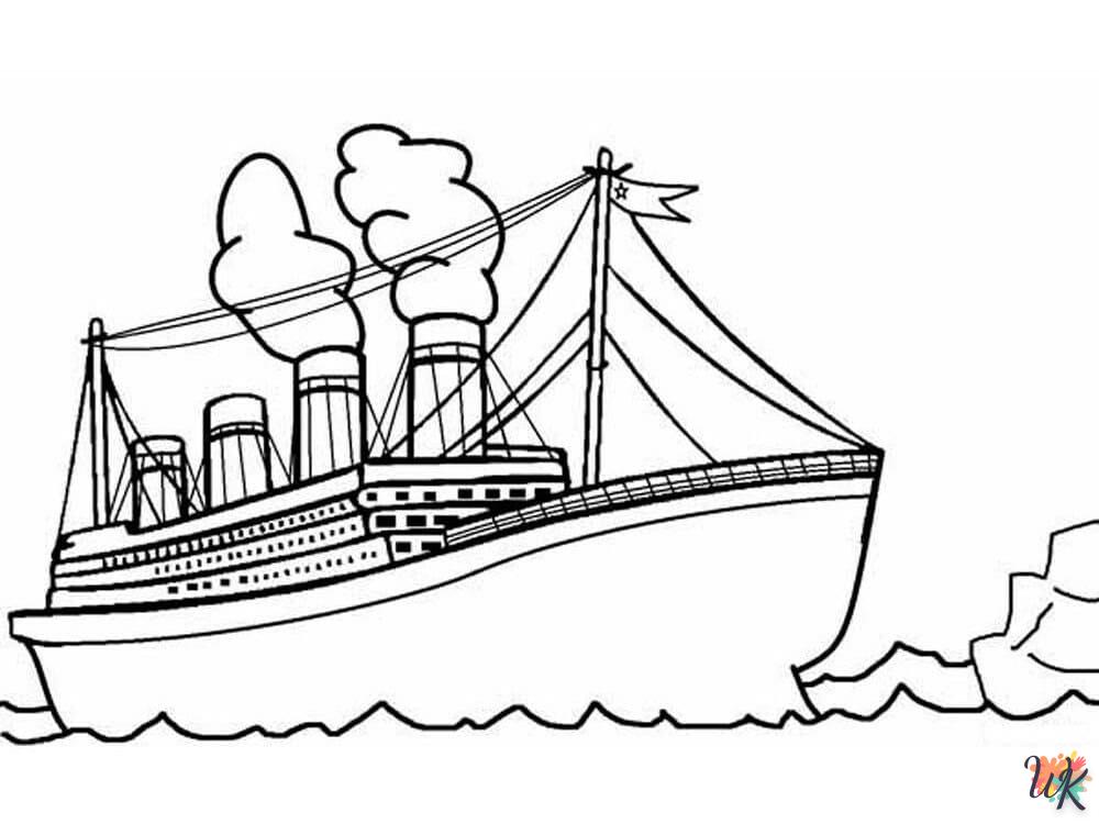 Dibujos para Colorear Titanic 37
