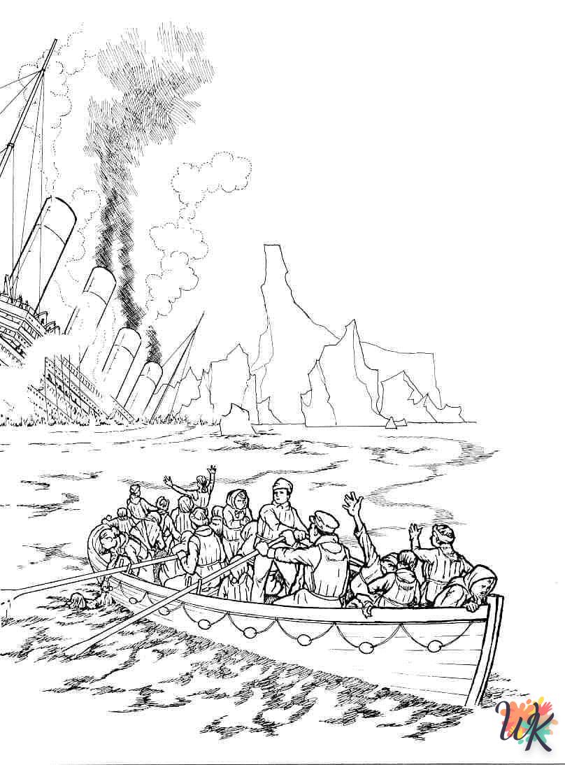 Dibujos para Colorear Titanic 41
