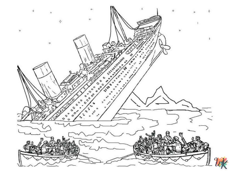 Dibujos para Colorear Titanic 45