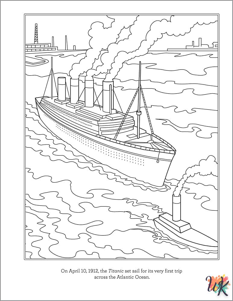 Dibujos para Colorear Titanic 47
