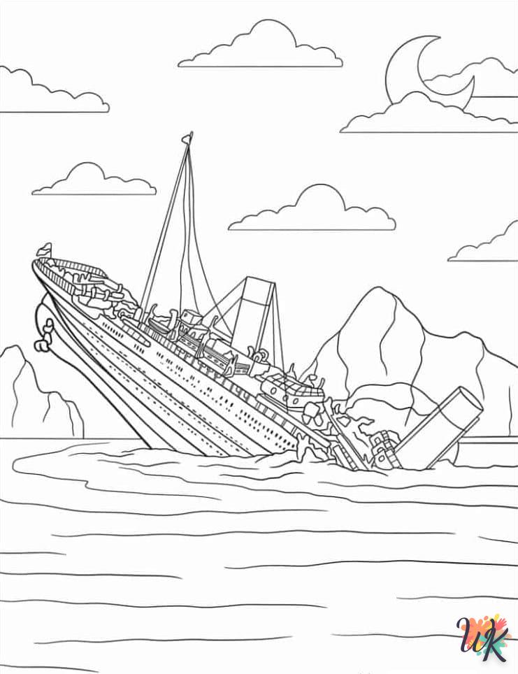 Dibujos para Colorear Titanic 49