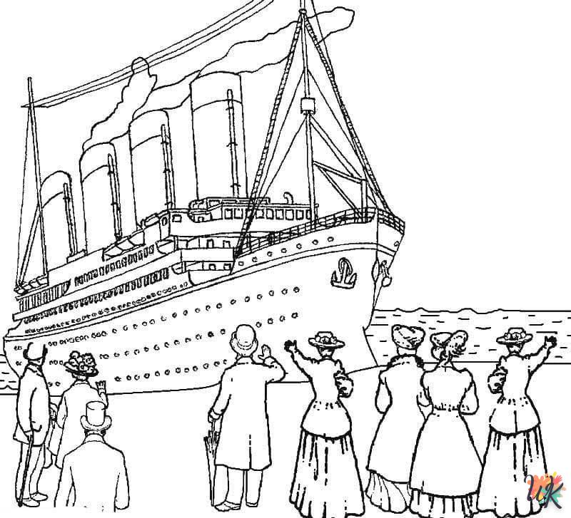 Dibujos para Colorear Titanic 5