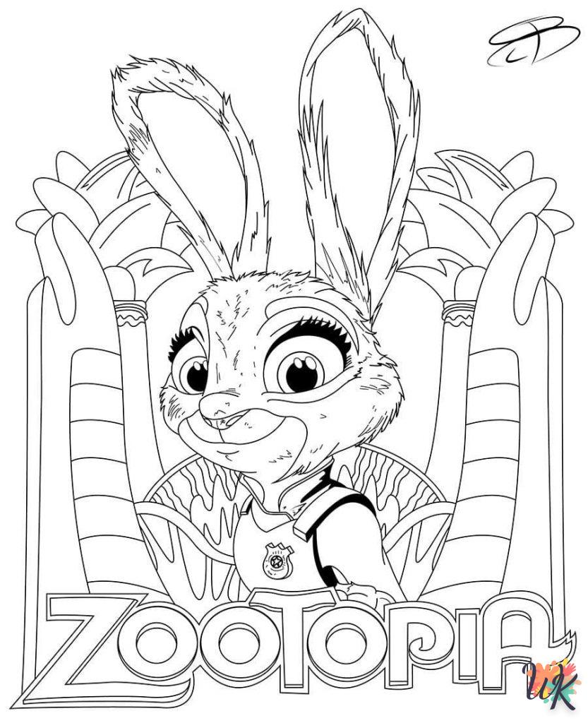 Dibujos para Colorear Zootopia 25
