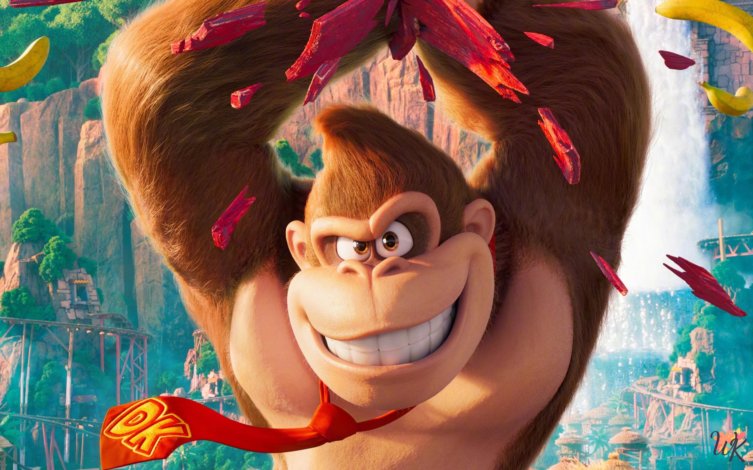 Donkey Kong 5 24 Dibujos Para Colorear Donkey Kong