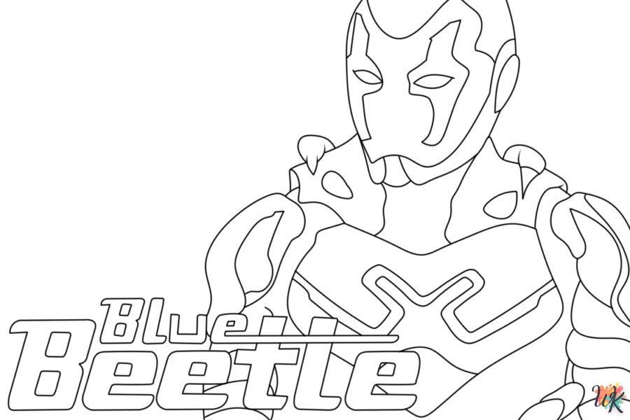 Dibujos para Colorear Blue Beetle 17