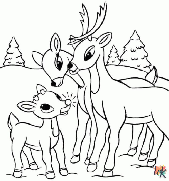 Dibujos para Colorear Ciervos 14