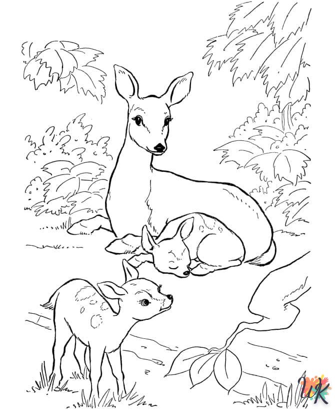 Dibujos para Colorear Ciervos 18