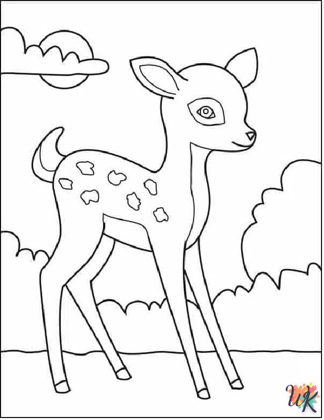 Dibujos para Colorear Ciervos 30