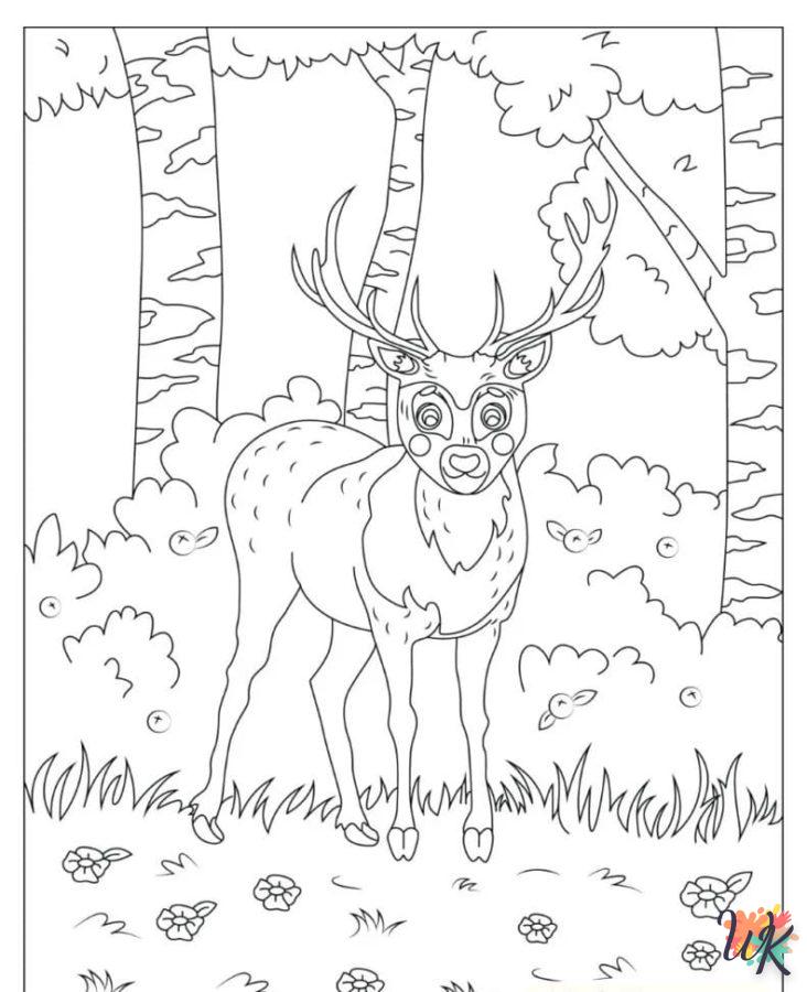 Dibujos para Colorear Ciervos 31