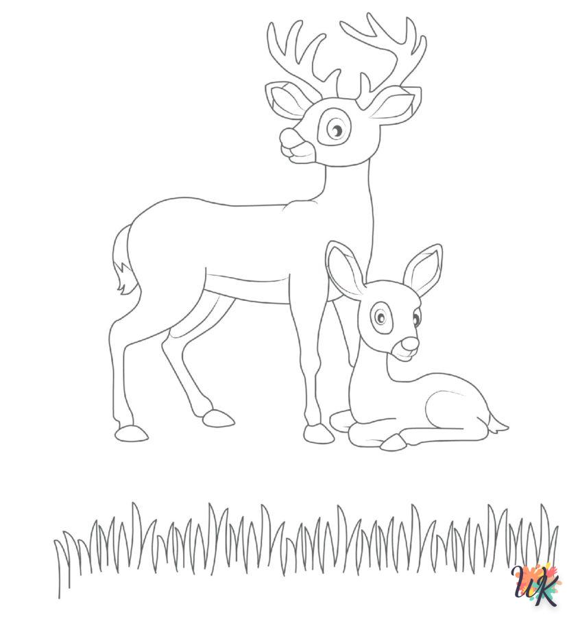 Dibujos para Colorear Ciervos 36