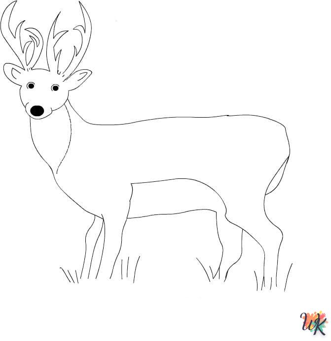 Dibujos para Colorear Ciervos 39