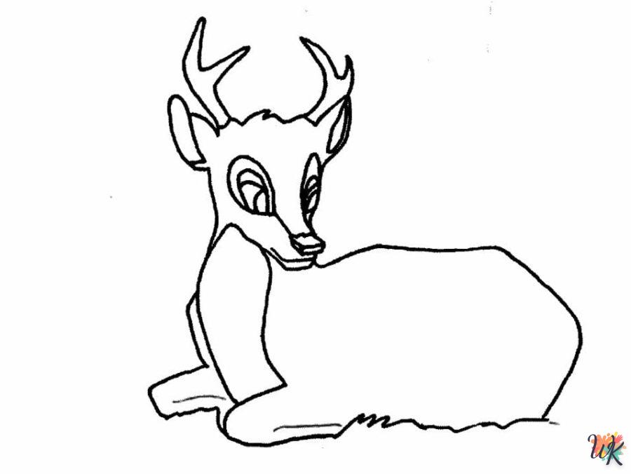Dibujos para Colorear Ciervos 43