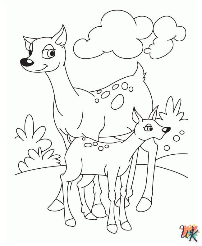 Dibujos para Colorear Ciervos 94