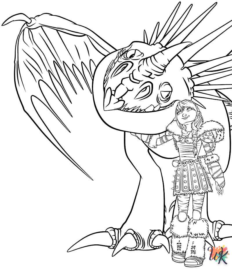 Dibujos para Colorear Como entrenar a tu dragon 103