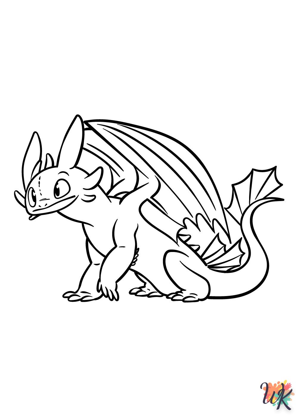 Dibujos para Colorear Como entrenar a tu dragon 106