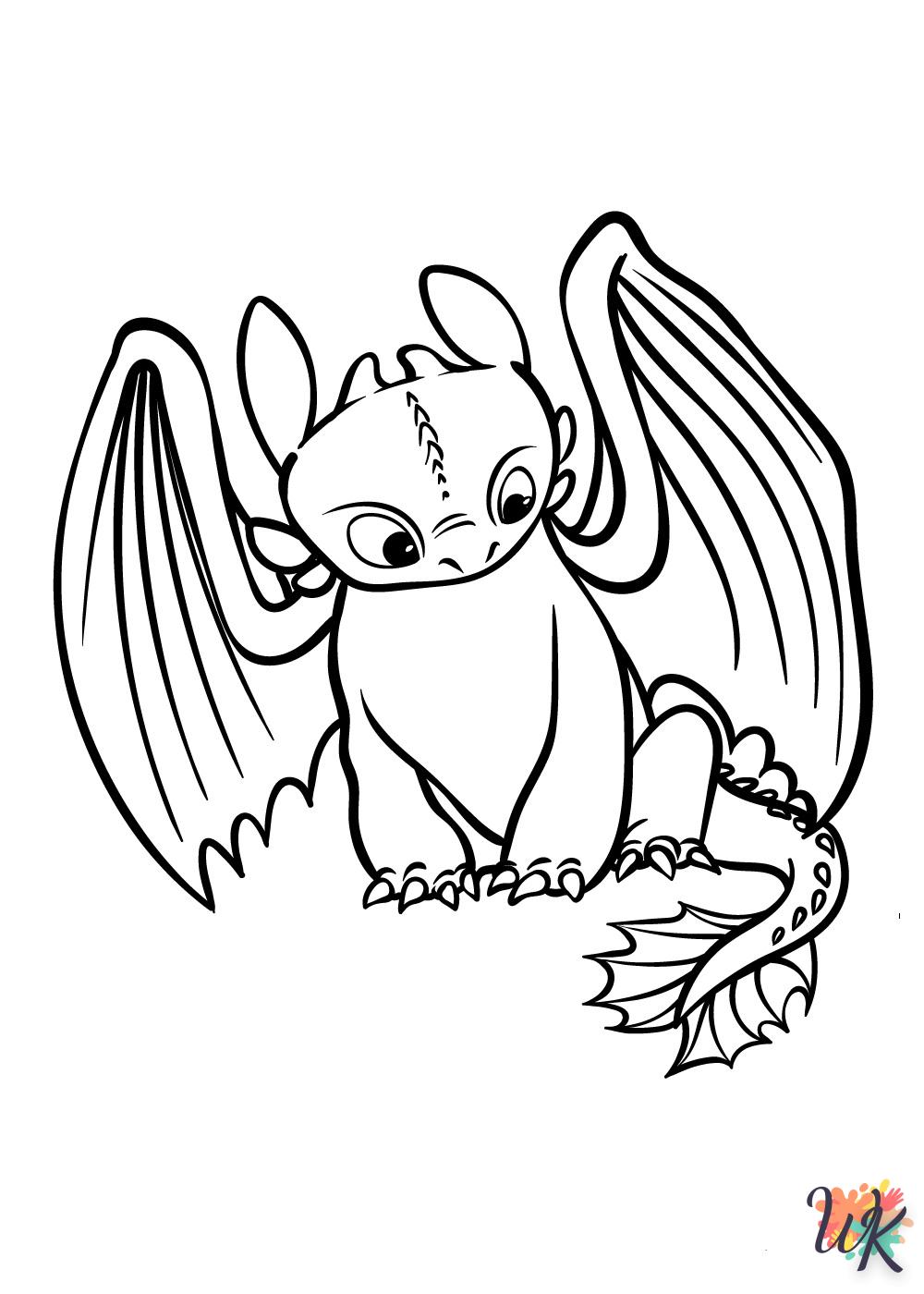 Dibujos para Colorear Como entrenar a tu dragon 107