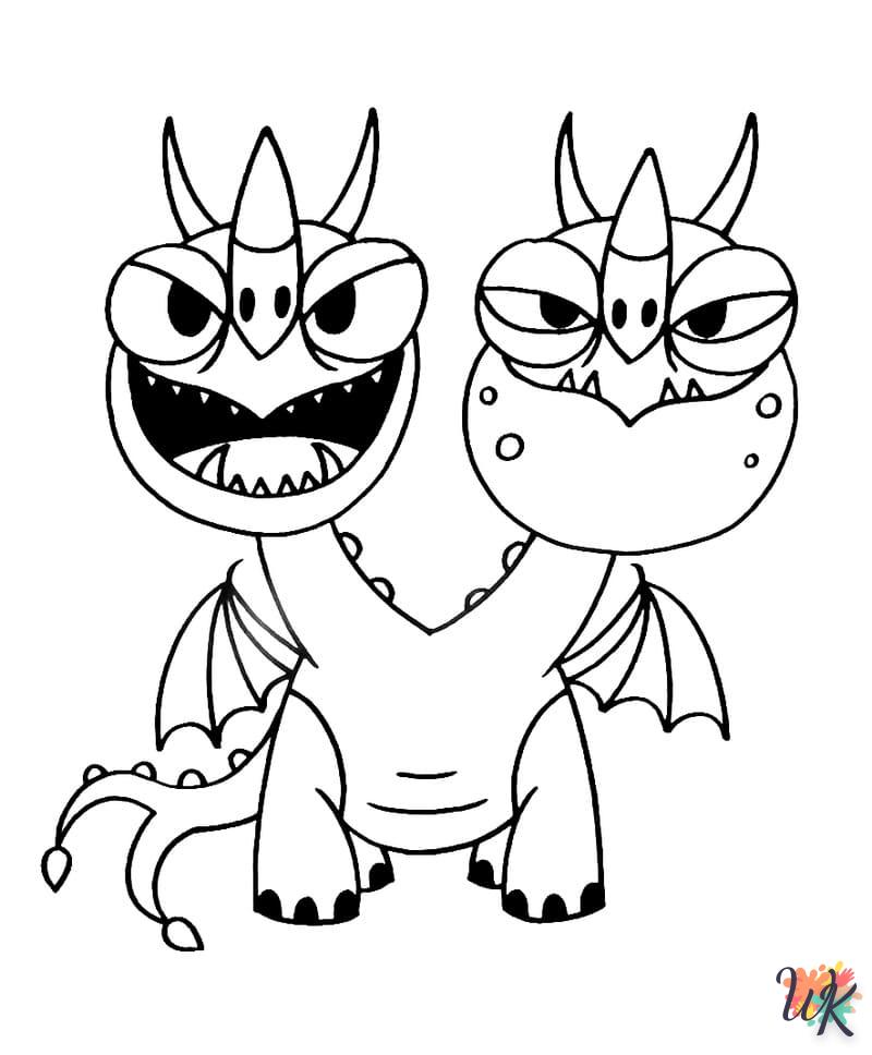 Dibujos para Colorear Como entrenar a tu dragon 34