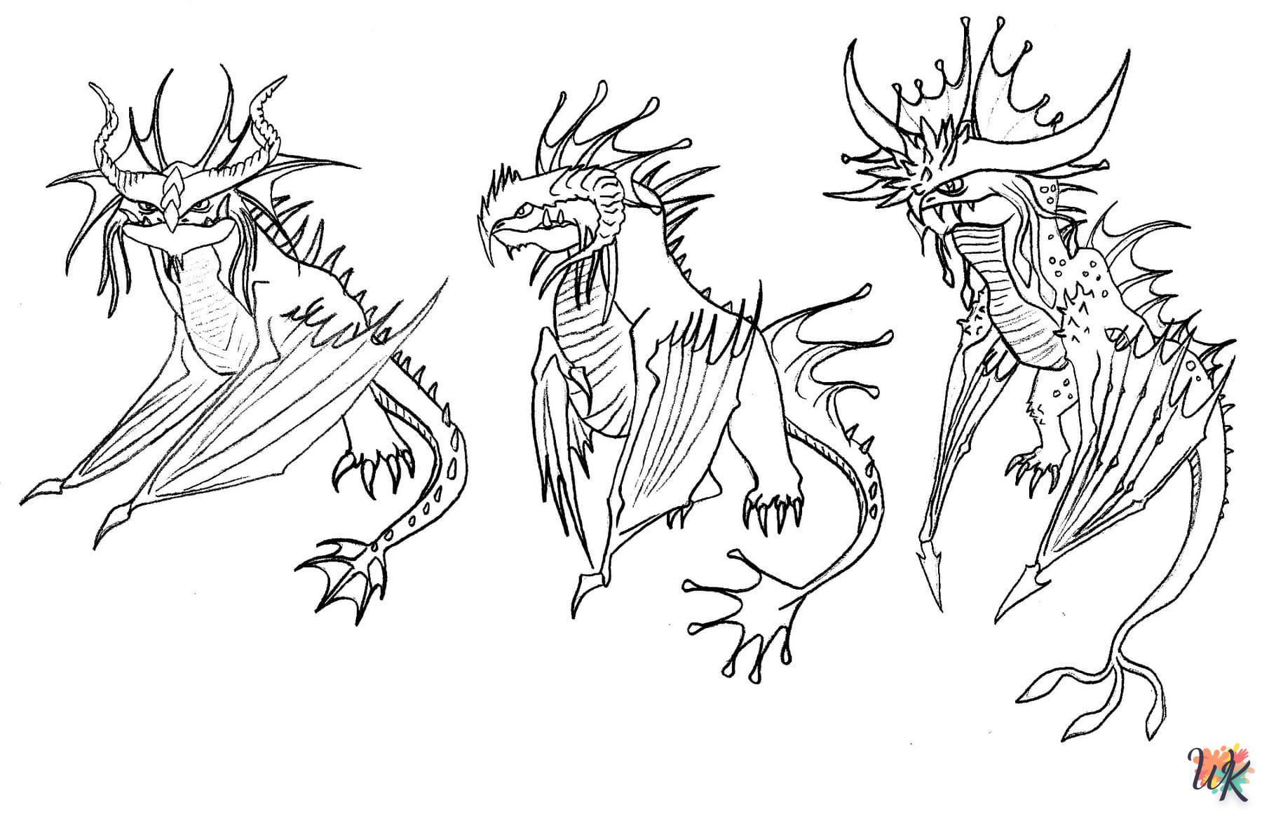 Dibujos para Colorear Como entrenar a tu dragon 37