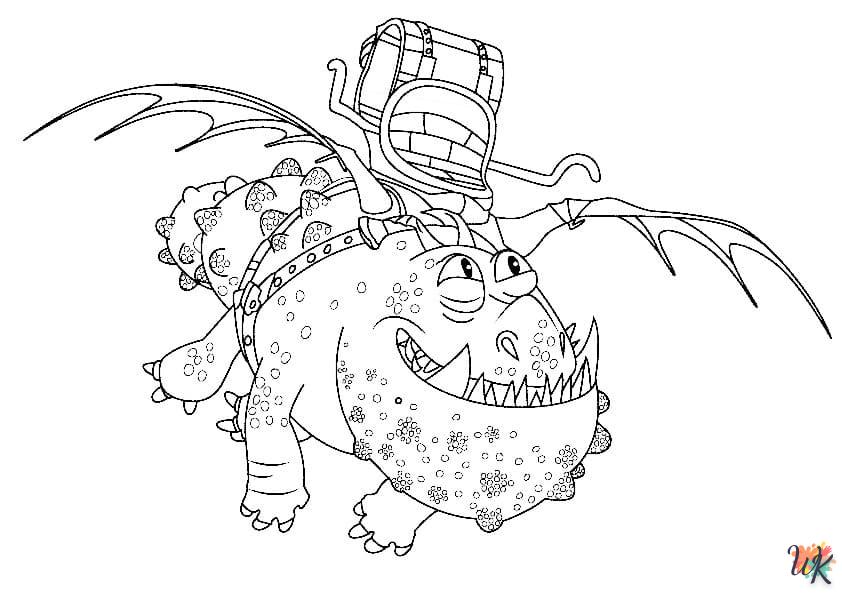 Dibujos para Colorear Como entrenar a tu dragon 46