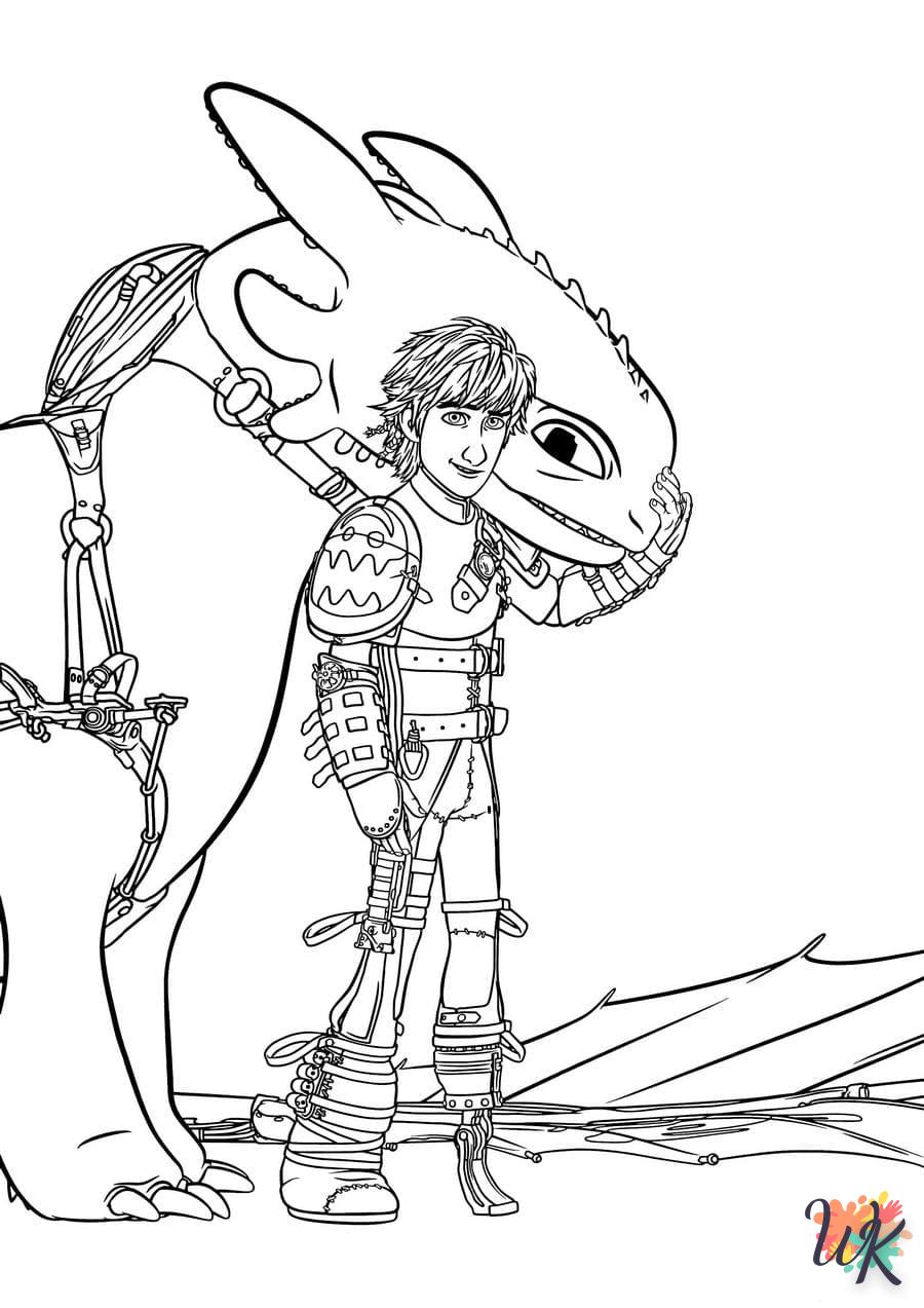 Dibujos para Colorear Como entrenar a tu dragon 52