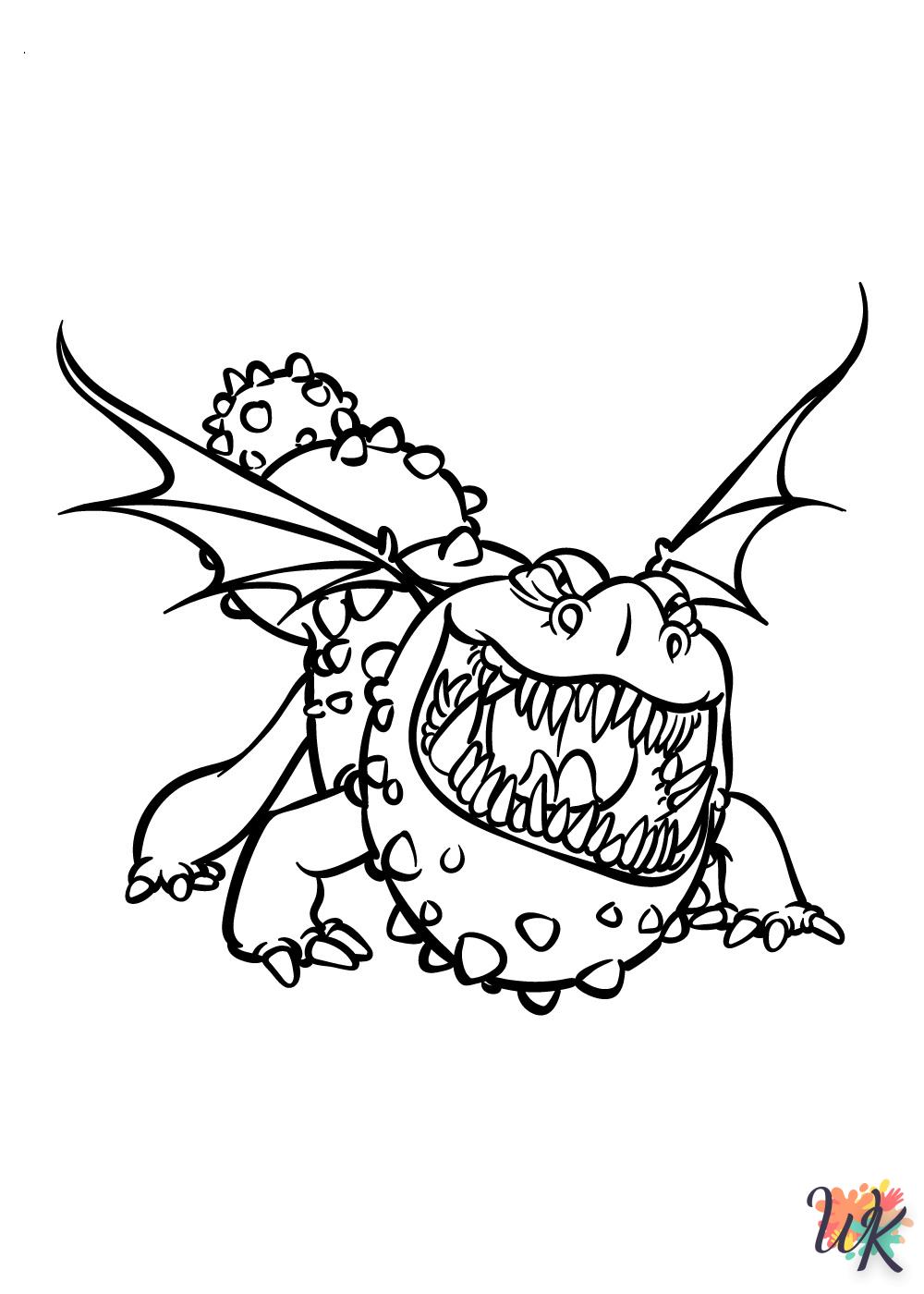 Dibujos para Colorear Como entrenar a tu dragon 7
