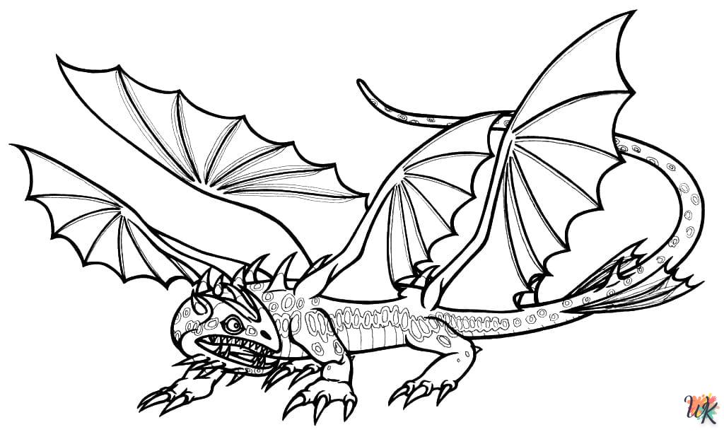 Dibujos para Colorear Como entrenar a tu dragon 91