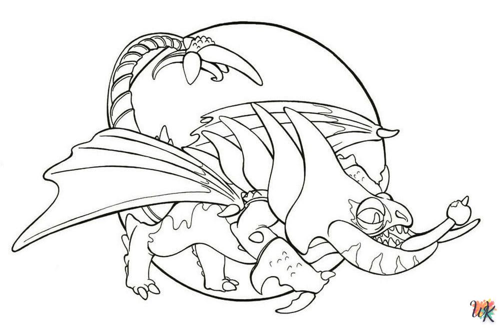 Dibujos para Colorear Como entrenar a tu dragon 94