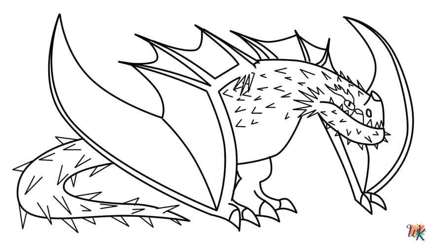 Dibujos para Colorear Como entrenar a tu dragon 95