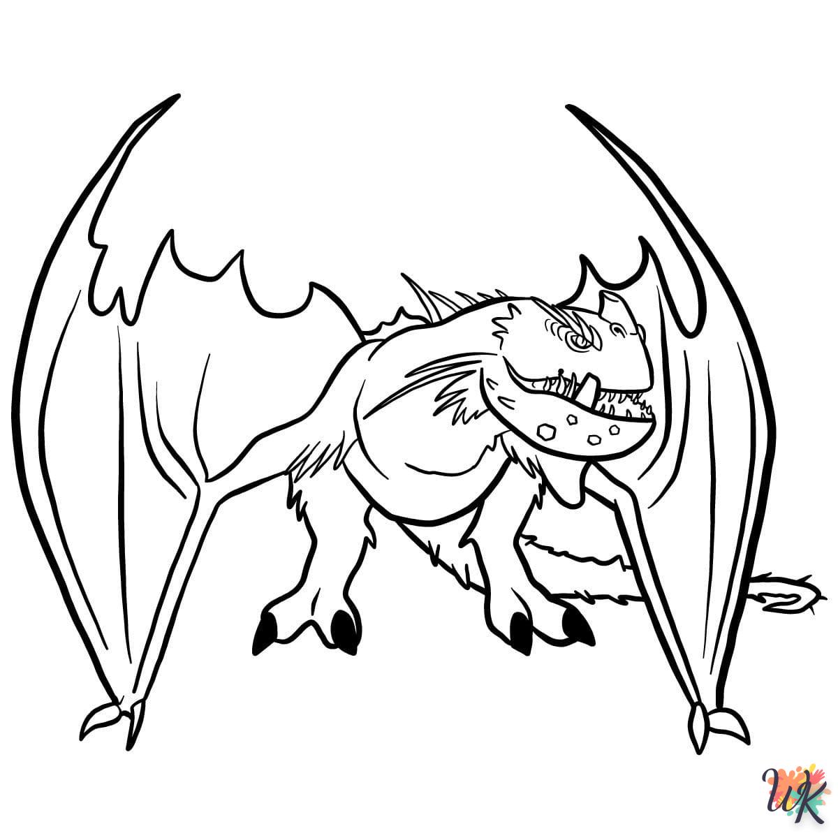 Dibujos para Colorear Como entrenar a tu dragon 96