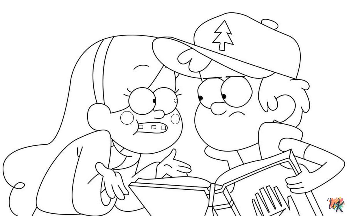 Dibujos para Colorear Gravity Falls 16