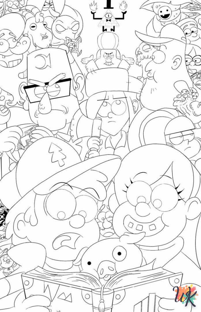 Dibujos para Colorear Gravity Falls 17