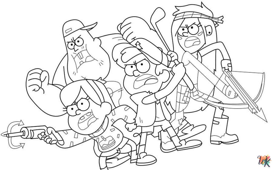 Dibujos para Colorear Gravity Falls 18