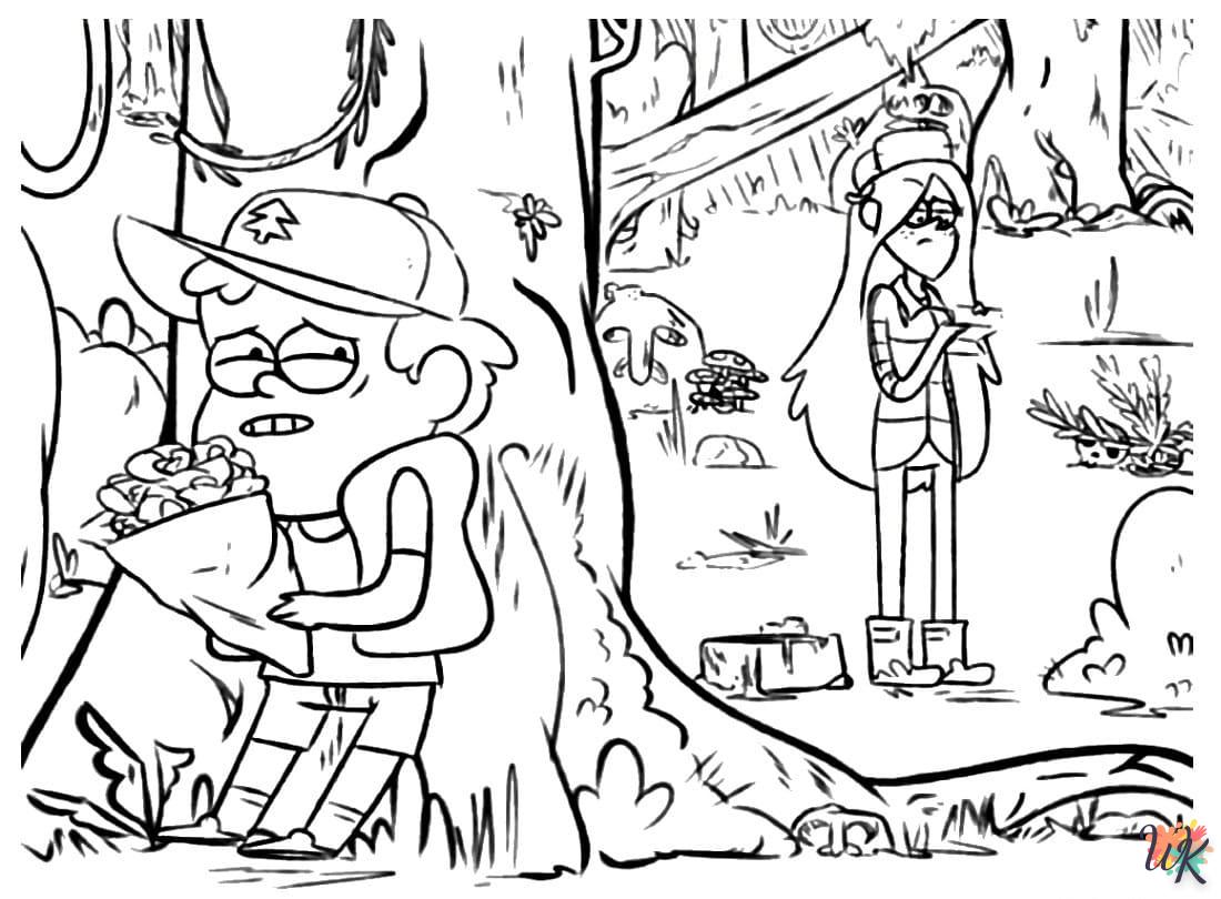 Dibujos para Colorear Gravity Falls 21