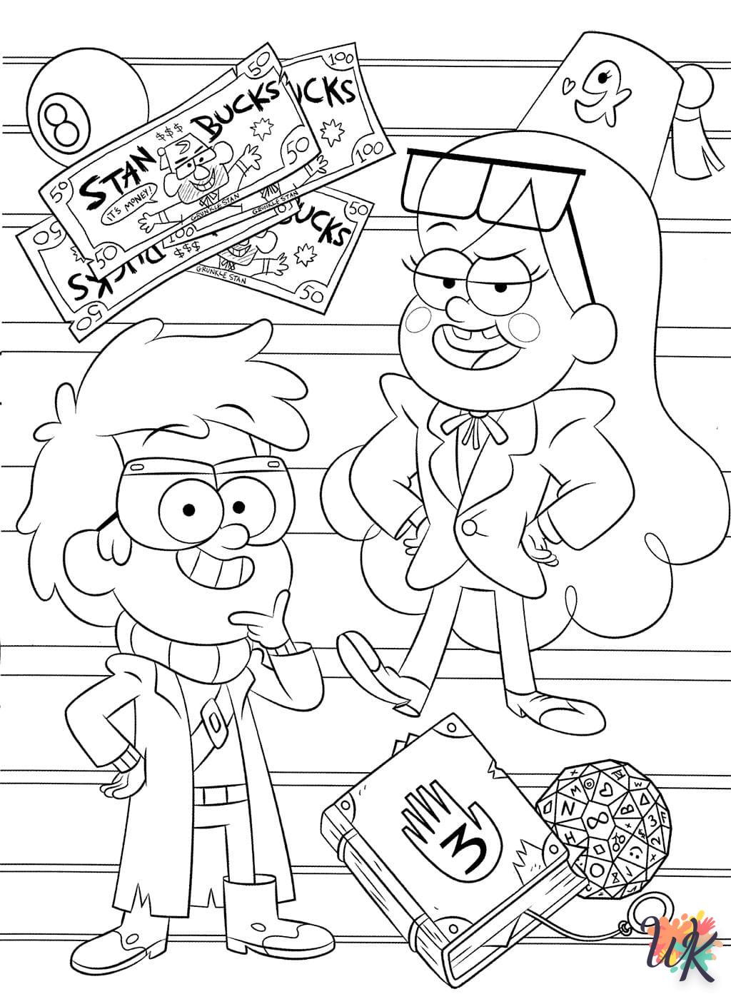 Dibujos para Colorear Gravity Falls 36