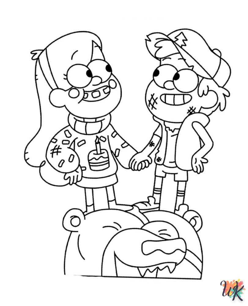 Dibujos para Colorear Gravity Falls 52