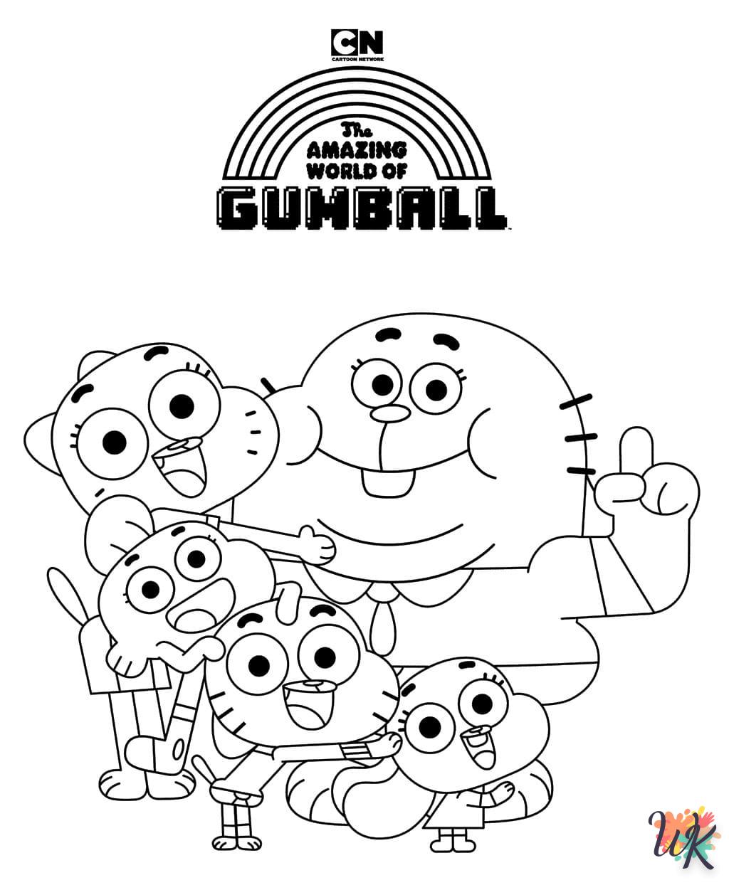 Dibujos para Colorear Gumball 3