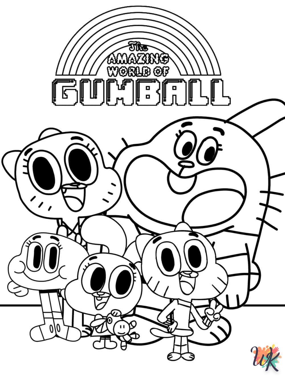 Dibujos para Colorear Gumball 81