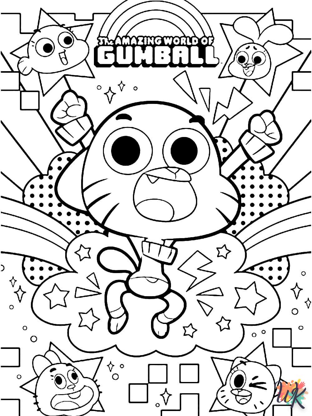 Dibujos para Colorear Gumball 87