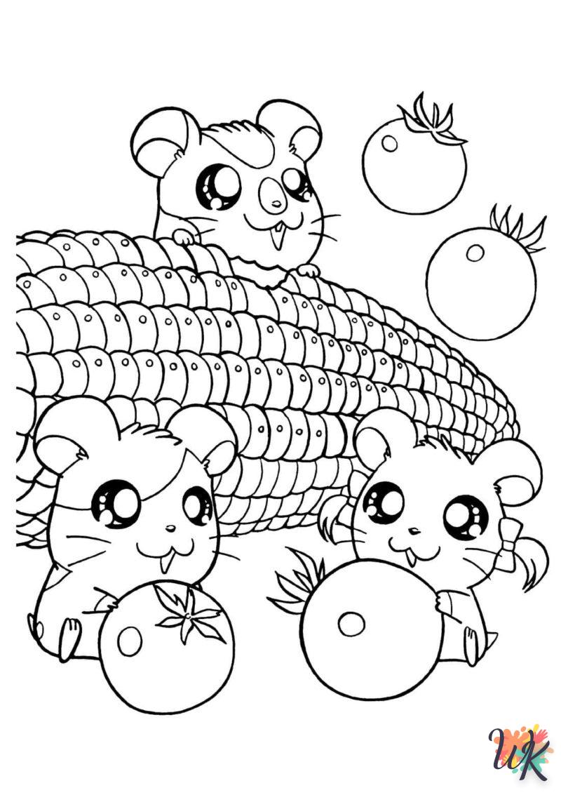 Dibujos para Colorear Hamster 102