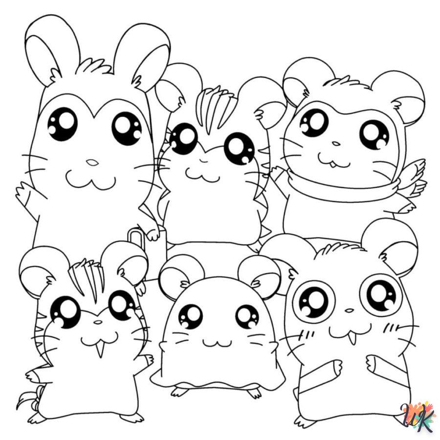 Dibujos para Colorear Hamster 104