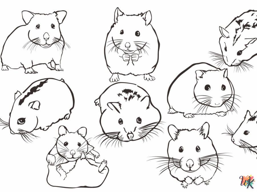 Dibujos para Colorear Hamster 105