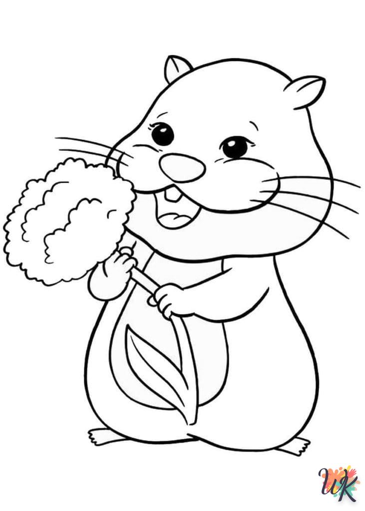 Dibujos para Colorear Hamster 11