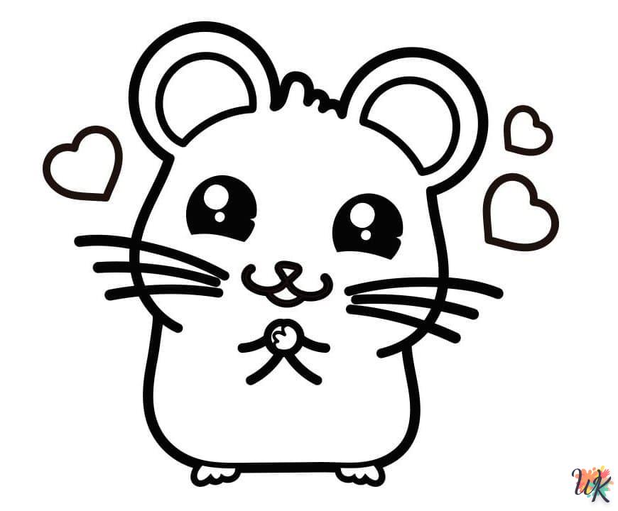 Dibujos para Colorear Hamster 12