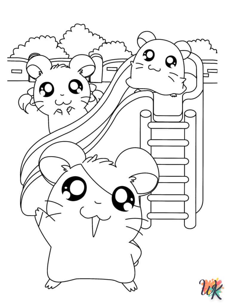 Dibujos para Colorear Hamster 14